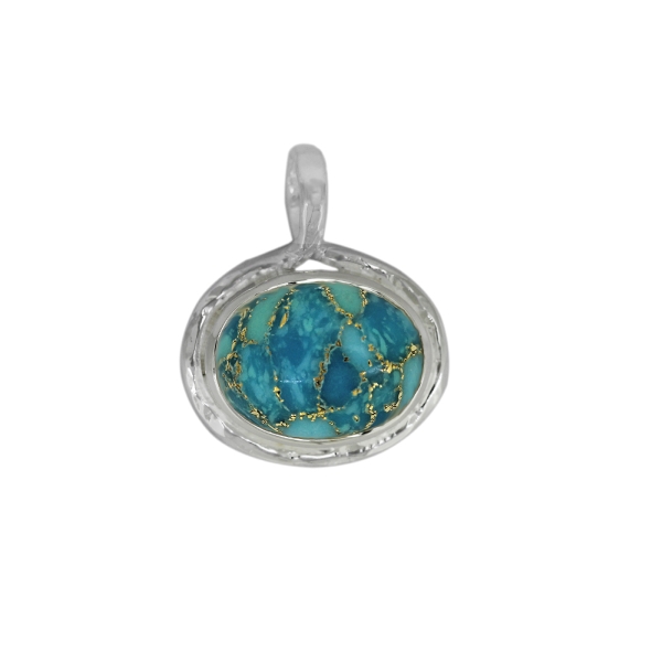 Copper Turquoise Pendant model P6-032